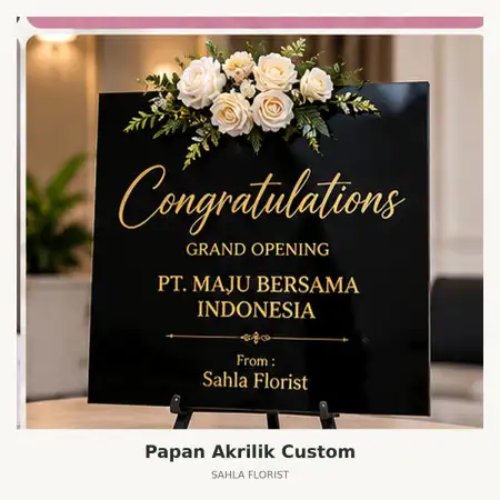Papan Bunga Akrilik Ambon Kota
